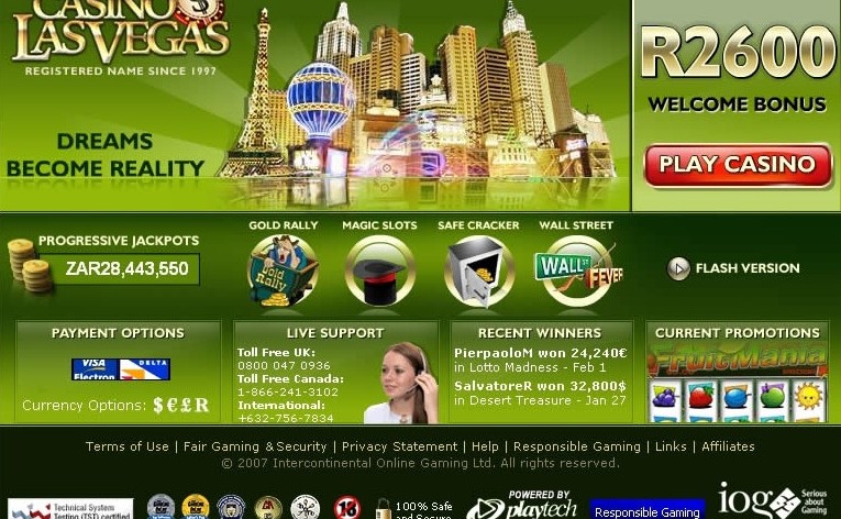 Live Casino Games at casino Las Vegas