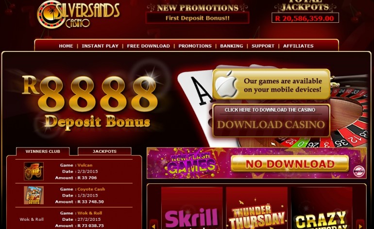 Huge weekly promotions and bonuses at Silver sands Casino