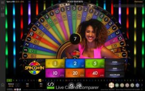 Spin a Win Live Casino game 